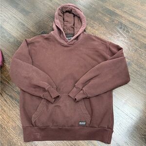 Hollister Men's Dark Brown Hoodie